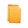 Staples Clasp & Moistenable Glue Kraft Catalog Envelopes, 10"L x 15"H, Brown, 100/Box (535021/19814)~#|#~sp45960593_sc7
