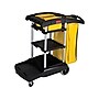 Rubbermaid Commercial Janitorial 3-Shelf Cleaning Cart, 34 gal. (RCP9T7200BK)~#|#~sp46039131_sc7