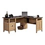 Sauder August Hill 59"W L-Shaped Executive Desk, Dover Oak (412320)~#|#~sp46530432_sc7