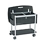 Safco Mobile Mobile Vertical File Cabinet, Letter/Legal Size, Lockable, 27"H x 29.75"W x 18.75"D, Black/Silver (5370BL)~#|#~sp46530692_sc7