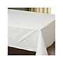 Hoffmaster 108"W x 54"D Solid Tablecovers, White, 25/Carton (210130)~#|#~sp46530894_sc7