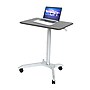 AIRLIFT XL Pneumatic Sit-Stand Mobile Desk Cart, Height-Adjustable from 27.1 to 41.9, Espresso~#|#~sp46938333_sc7