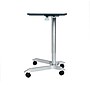 AIRLIFT XL Pneumatic Sit-Stand Mobile Desk Cart, Height-Adjustable from 27.1 to 41.9, Espresso~#|#~sp46938335_sc7