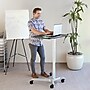 AIRLIFT XL Pneumatic Sit-Stand Mobile Desk Cart, Height-Adjustable from 27.1 to 41.9, Espresso~#|#~sp46938341_sc7