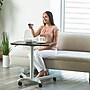 AIRLIFT XL Pneumatic Sit-Stand Mobile Desk Cart, Height-Adjustable from 27.1 to 41.9, Espresso~#|#~sp46938342_sc7