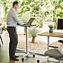 AIRLIFT XL Pneumatic Sit-Stand Mobile Desk Cart, Height-Adjustable from 27.1 to 41.9, Espresso~#|#~sp46938347_sc7