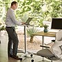 Seville Classics airLIFT XL 28"W Manual Rectangular Height Adjustable Mobile Sit-Stand Desk, White (OFF64801B)~#|#~sp46938362_sc7