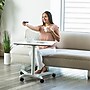 Seville Classics airLIFT XL 28"W Manual Rectangular Height Adjustable Mobile Sit-Stand Desk, White (OFF64801B)~#|#~sp46938467_sc7