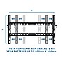 Mount-It! TV Wall Mount Bracket for Flat Screen, Tilt and Low Profile (MI-1121)~#|#~sp4711680_sc7