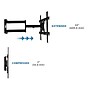 Mount-It! Full Motion Corner TV Wall Mount Bracket for 32" to 70" Flat Screen TVs (MI-345)~#|#~sp4711903_sc7