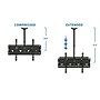 Mount-It! Dual TV Ceiling Mount, Full Motion Mount for 32" to 75" Flat Screen TVs (MI-502B)~#|#~sp4711916_sc7