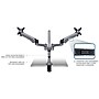 Mount-It! Modular Spring Arm Adjustable Monitor Arm, Up to 27" Monitors, Silver (MI-45116S)~#|#~sp4712150_sc7