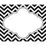 Barker Creek Self-adhesive Black Chevron School Name Tags, 12" x 3.5", 81/Set (BC3984) ~#|#~sp47424026_sc7