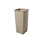Rubbermaid Untouchable Indoor, Outdoor Trash Can w/ no Lid, Beige Resin, 23 Gal. (FG356988BEIG)~#|#~sp47572700_sc7