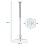 Mount-It! Universal Projector Ceiling Mount, White (MI-606L)~#|#~sp4770387_sc7