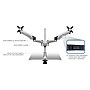 Mount-It! Modular Adjustable Monitor Mount, Up to 27" Monitors, Gray/Silver (MI-45111B)~#|#~sp4770677_sc7