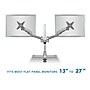 Mount-It! Modular Adjustable Monitor Mount, Up to 27" Monitors, Gray/Silver (MI-45111B)~#|#~sp4770678_sc7
