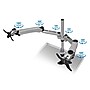 Mount-It! Modular Adjustable Monitor Mount, Up to 27" Monitors, Gray/Silver (MI-45111B)~#|#~sp4770679_sc7