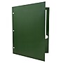 JAM Paper Laminated Glossy 3 Hole Punched 2-Pocket Folders, Green, 100/Box (385GHPgrb)~#|#~sp4771134_sc7