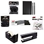 JAM Paper Complete Desk Kit, Black, 8/Pack (338756Cbk)~#|#~sp4798314_sc7