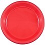 JAM Paper® Round Plastic Disposable Party Plates, Small, 7 Inch, Red, 200/Box (7255320666b)~#|#~sp4798706_sc7