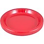 JAM Paper® Round Plastic Disposable Party Plates, Small, 7 Inch, Red, 200/Box (7255320666b)~#|#~sp4798707_sc7