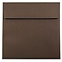 JAM Paper 7.5 x 7.5 Square Invitation Envelopes, Chocolate Brown Recycled, 25/Pack (227912749)~#|#~sp4808463_sc7