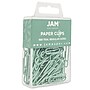 JAM Paper Paper Clips, 1" Capacity, Teal, 100 Clips/Pack, 2/Pack (21832064a)~#|#~sp4813720_sc7