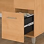 Bush Furniture Somerset 60"W Office Desk with Lateral File Cabinet and 5 Shelf Bookcase, Maple Cross (SET013MC)~#|#~sp48814434_sc7