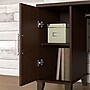 Bush Furniture Somerset 72"W L Shaped Desk with Hutch, Lateral File Cabinet and Bookcase, Mocha Cherry (SET012MR)~#|#~sp48814484_sc7