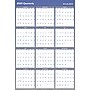 2020 AT-A-GLANCE 48" x 32" Vertical/Horizontal Reversible Erasable Yearly Wall Calendar Blue (A1152-20)~#|#~sp48943130_sc7