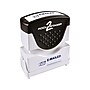 Accu-Stamp 2 Pre-Inked Stamp, EMAILED, Blue Ink (COS035577)~#|#~sp48967343_sc7
