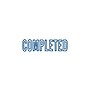 Offistamp Pre-Inked Stamp, COMPLETED, Blue Ink (034519)~#|#~sp49507719_sc7