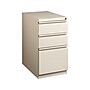 Staples 3-Drawer Mobile Vertical File Cabinet, Letter Size, Lockable, 27.75"H x 15"W x 20"D, Putty (ST60429-CC)~#|#~sp49507767_sc7