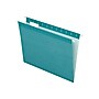 Pendaflex Reinforced Hanging File Folders, 1/5 Tab, Letter Size, Aqua, 25/Box (04152 1/5 AQU)~#|#~sp49507930_sc7