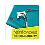 Pendaflex Reinforced Hanging File Folders, 1/5 Tab, Letter Size, Aqua, 25/Box (04152 1/5 AQU)~#|#~sp49507933_sc7