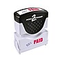 Accu-Stamp 2 Pre-Inked Stamp, PAID, Blue and Red Inks (035535)~#|#~sp49508134_sc7