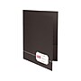 Oxford Monogram Design 2-Pocket Presentation Folders, Black/Gold, 4/Pack (04161)~#|#~sp49508215_sc7