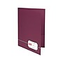 Oxford 2 Pockets Presentation Folder, Burgundy/Gold, 4/Pack (OXF 04165)~#|#~sp49508220_sc7
