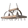 Elegant Designs Incandescent 2 Light Pot Rack, Wood (PR1001-WOD)~#|#~sp5064634_sc7
