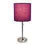 LimeLights Incandescent Table Lamp, Purple (LT2024-PRP)~#|#~sp5064761_sc7
