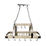 Elegant Designs Incandescent 2 Light Pot Rack, Wood (PR1001-WOD)~#|#~sp5064843_sc7
