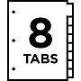 Avery Big Tab Insertable Plastic Dividers, 8 Tab, Multicolor, 24 Sets/Carton (11903)~#|#~sp50664203_sc7