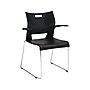 Global Duet Polypropylene Office Stacking Chairs, Asphalt Night, 4/Carton (TD6620CHBLK)~#|#~sp50665646_sc7
