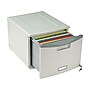 Storex 1-Drawer Stackable Storage, Gray (61251S02C)~#|#~sp50665843_sc7
