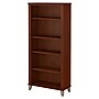 Bush Furniture Somerset 65" 5-Shelf Bookcase with Adjustable Shelves, Hansen Cherry Laminate (WC81765)~#|#~sp50982402_sc7