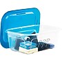 Bella Storage Solutions 6 Qt. Snap Lid Storage Bins, Clear/Blue, 36PK/Carton (160001293C)~#|#~sp50985801_sc7