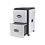 Storex Deluxe 2-Drawer Mobile Vertical File Cabinet, Letter Size, Lockable, 23"H x 15"W x 19"D, Metal (61352U01C)~#|#~sp50987649_sc7