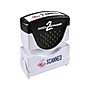 Accu-Stamp 2 Two-Color Pre-Inked Stamp, "SCANNED", Blue and Red Inks  (035606)~#|#~sp50987673_sc7