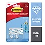 Command Small Hooks, 1 lb., Clear, 2/Pack (17092CLR-ES)~#|#~0267DE2A-6DA8-4DC4-B14F393DAD540E5F_sc7
